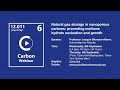 Carbon Webinar 6 - Natural Gas Storage in Nanoporous Carbons by Prof. ​Joaquín Silvestre-Albero