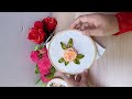 New Technique to Make Rose Flower Embroidery
