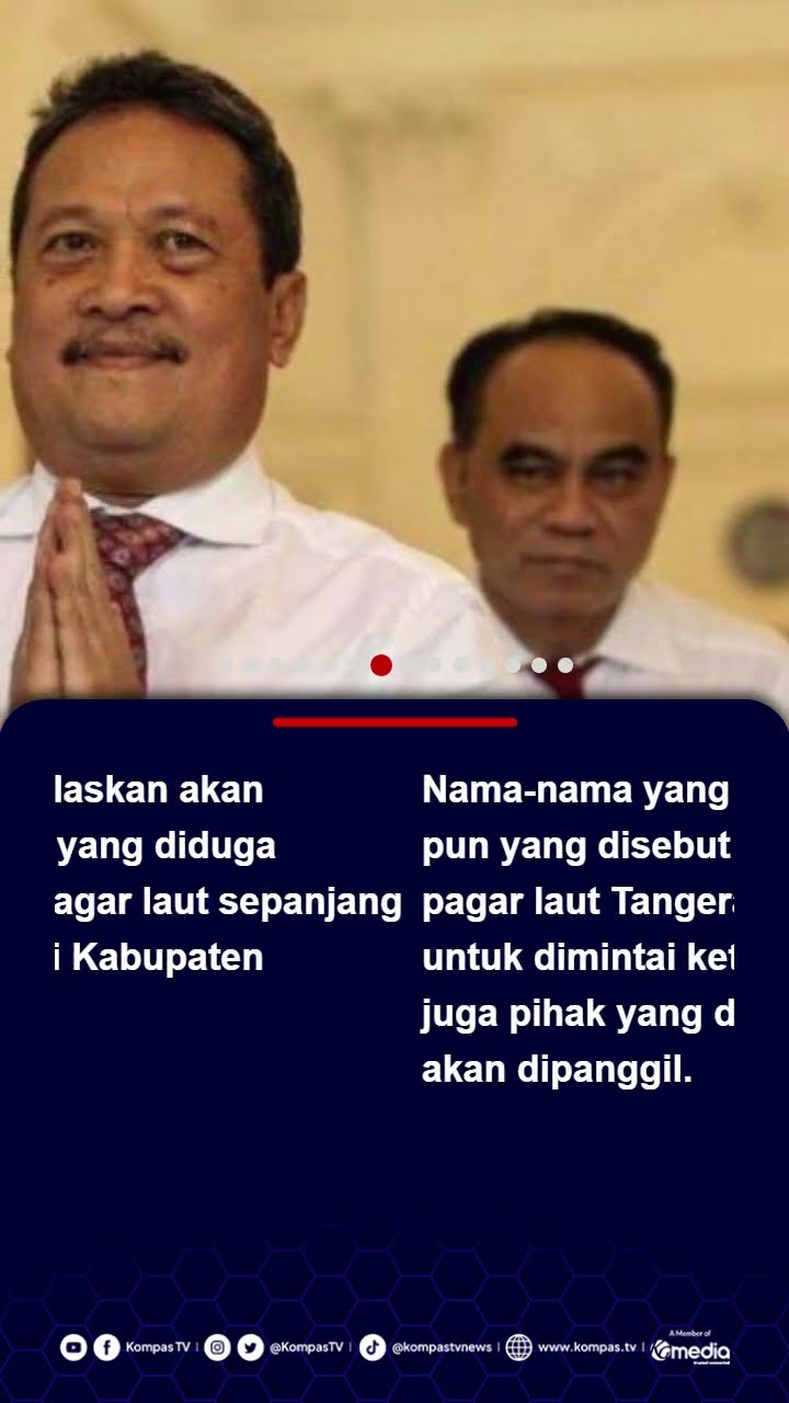 Menteri Trenggono Targetkan Ungkap Pemilik Pagar Laut Tangerang Seminggu #pagarlaut #kkp