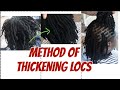 THICKENING LOC EXTENSIONS | METHOD WORKS REPAIRING NATURAL LOCS TOO | NBN DAY 14