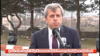 Şehit Geçici Köy Korucusu Bitliste Son Yolculuğuna Uğurlandı