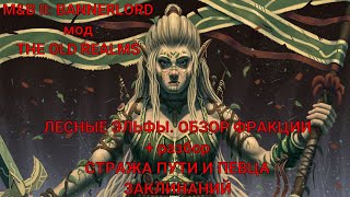 картинка: MOUNT&BLADE 2. BANNERLORD. МОД THE OLD REALMS. ЛЕСНЫЕ ЭЛЬФЫ. ОБЗОР ФРАКЦИИ