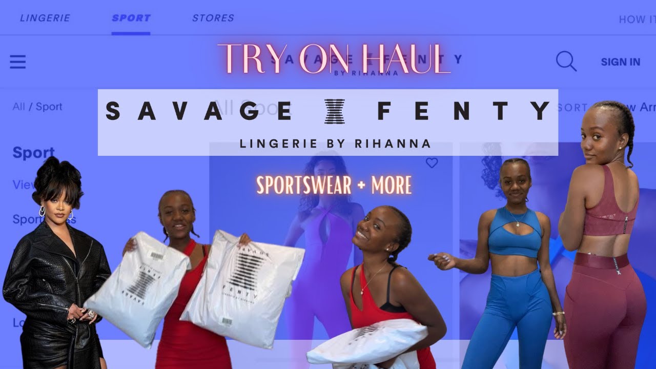SAVAGE X FENTY SPORTSWEAR + MORE! | TRY ON HAUL | #trending #holidays