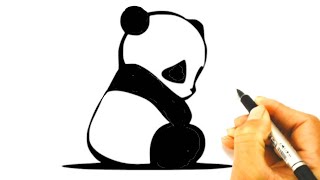 How to draw Panda /Panda rasmini chizish /сурет салып уйрену #shorts