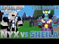 Nyx vs Sheila in Roblox Bedwars!