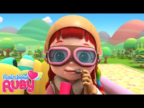 Up in the Air // AdDRESSing the Problem 🌈 Rainbow Ruby | Kids Toys and Songs