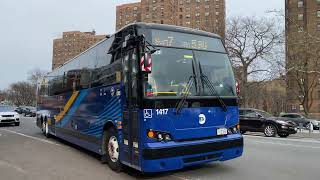 MTA Bus Company 2021-22 Prevost X3-45 Commuter 1417 on Route BxM7 Express @ 2nd Avenue & 121 Street