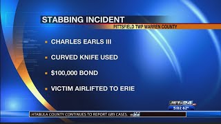Corry man arrested after being charged with stabbing another man in a domestic fight