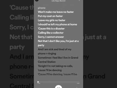 Lady Gaga Beyonce Telephone Sped Up Version 