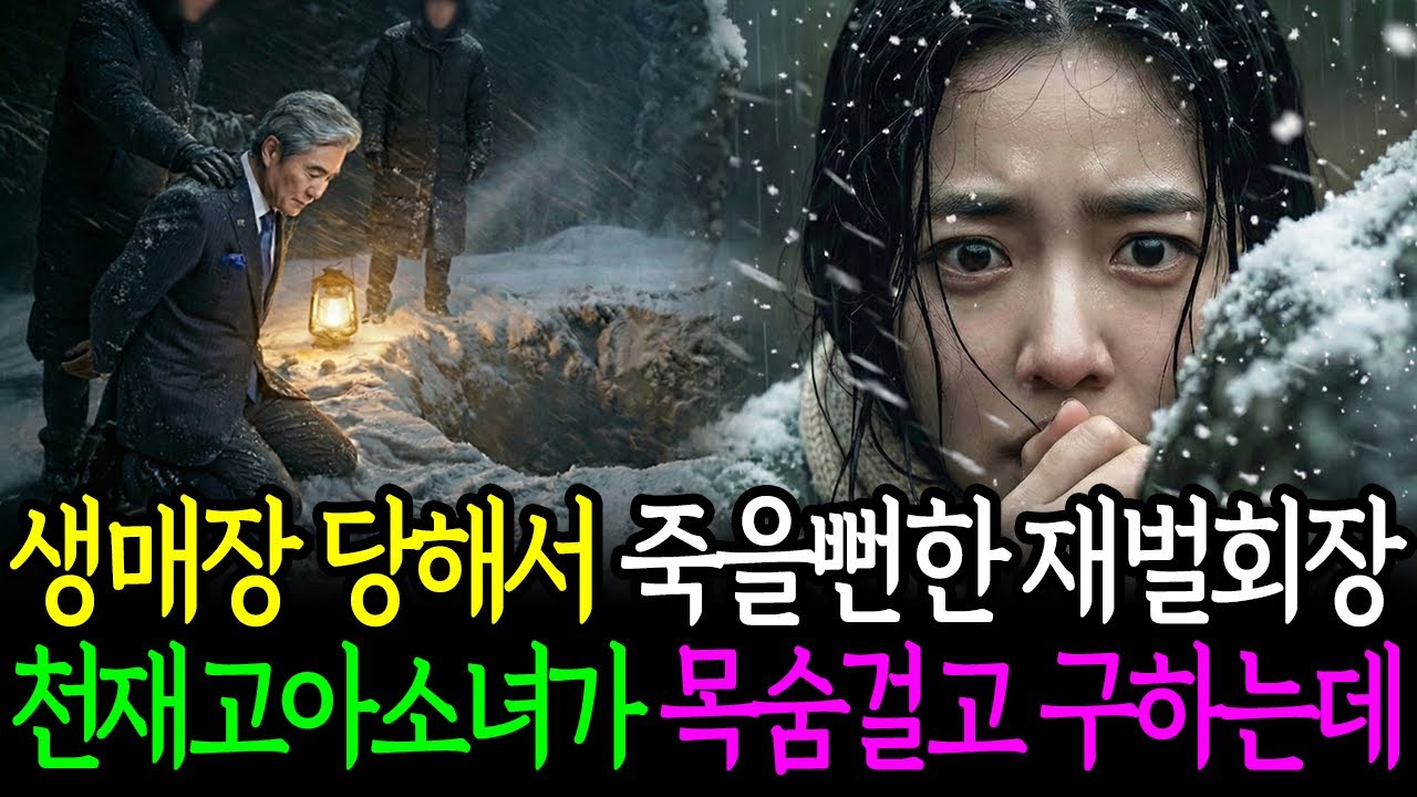 생매장 당해서 죽을뻔한 재벌회장, 천재 고아 소녀가 목숨을 걸고 살려내는데...