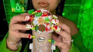 Asmr Bedazzled Christmas Mic Cover Scratching Tapping For Sleep 