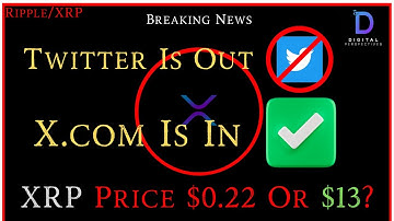 Ripple/XRP-BTC Breaks $30K, Elon Musk-Twitter Is Out/X.com Is In=XRPL?XRP Price $0.22 Or $13?