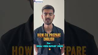 How to Prepare English for NDA/CDS/AFCAT 2026 🔥 | Score 50+ Easy