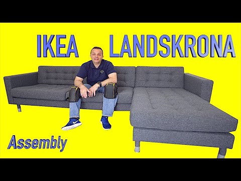 Ikea LANDSKRONA 3 seat sofa, with chaise longue Assembly instructions