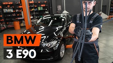 How to change wipers blades / window wipers BMW 3 (E90) [TUTORIAL AUTODOC]
