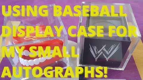 Using Baseball Display Case For My Small Autographs!