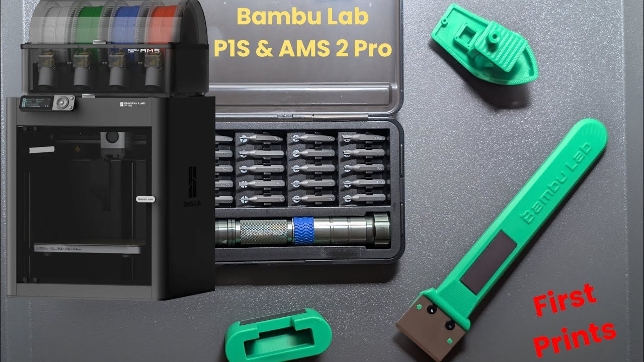 Bambu Lab P1S and AMS 2 Pro setup 🔥🖨️