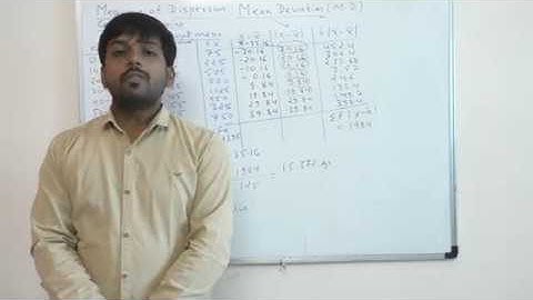 MEAN DEVIATION FROM MEAN  in Hindi in Statistics | BeingGourav.Com