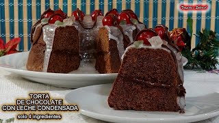 ECONÓMICA TORTA DE CHOCOLATE CON LECHE CONDENSADA con solo 4 Ingredientes especial para fin de Año ECONÓMICA TORTA DE CHOCOLATE CON LECHE CONDENSADA con solo 4 Ingredientes especial para fin de Año