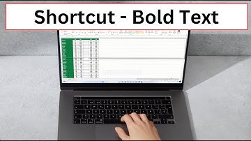 Excel Shortcut to Bold Text (Excel Shortcuts)