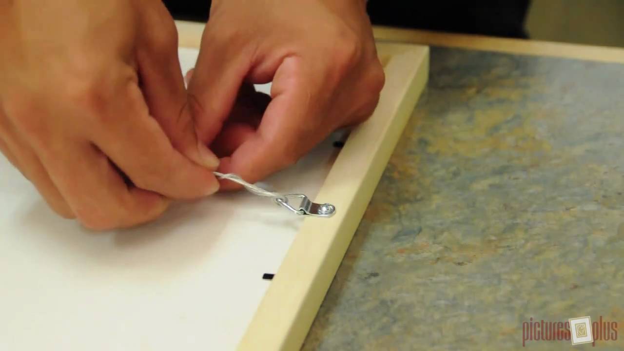 Mount a Wire Hanging Kit - YouTube