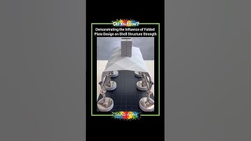 A demonstration of how folded plate design influences the strength of shell structures