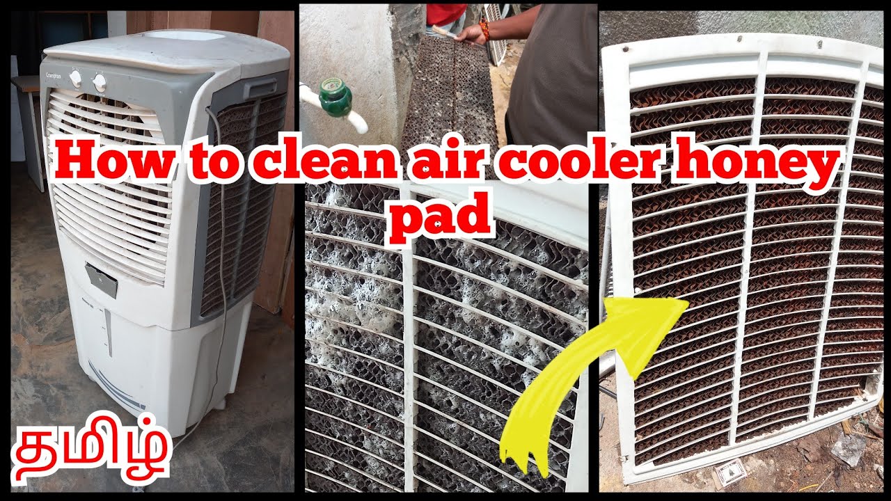 cooler honey pad cleaning/ தமிழ் / Crompton cooler pad