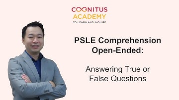 PSLE Comprehension Open-Ended | Answering True or False Questions