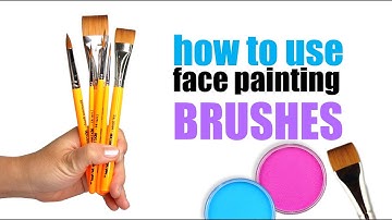 How to Use Face Painting Brushes