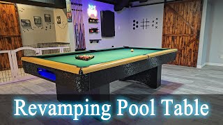 Celebrity 🎱 Transforming an Old Pool Table into a Game Room Masterpiece! 🛠️ DIY Pool Table Makeover Wealth