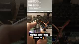 How to read 3 wires PT100 Sensor with Arduino Uno + MAX31865 #pt100 #max31865 #arduino #sensor