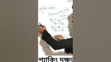 Solid state class 12 chemistry|Packing efficiency of unit cell|#solidstateclass12 #shorts