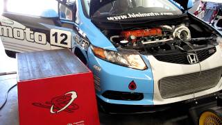 Dyno sweep of Bisimoto 1004whp 2012 Honda Civic, K24Z7