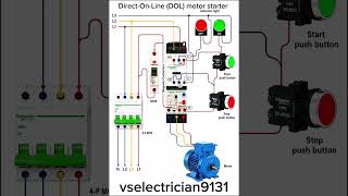 Direct-On-Line (DOL) motor starter  || DOL stater wiring || 3-Phase Direct On Line (DOL) Starter