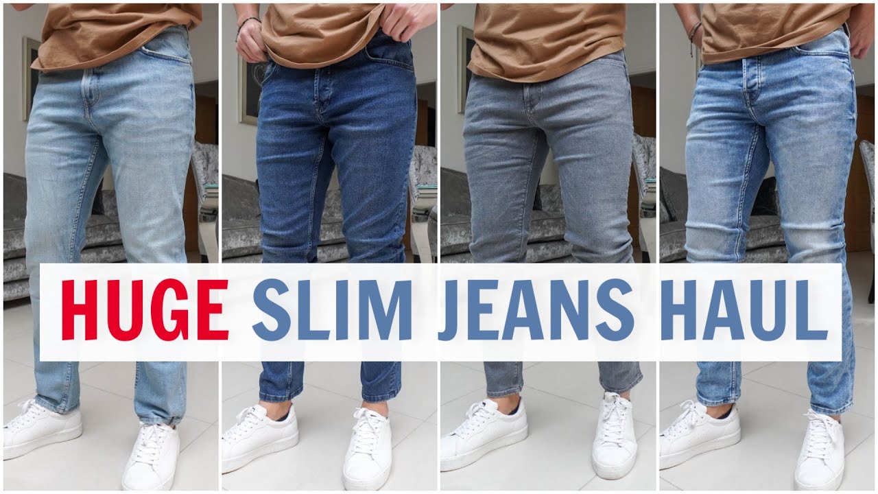 HUGE Jeans Try-On Haul | Best Slim Fit Jeans For Men 2020 - YouTube
