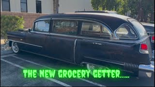 FIRST OUTING IN THE HEARSE #cadillachearse #1956cadillachearse #1956cadillac #carculture #ratrod
