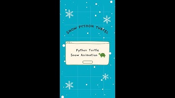 Python Turtle Graphics || Snow Python Turtle 🐢 Animation || #shorts