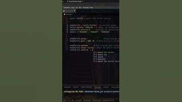 Python Turtle Graphics || Snow Python Turtle 🐢 Animation || #shorts