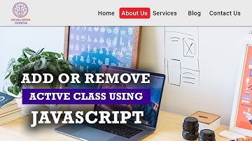 Add Remove Active Class On Click Using Javascript | Add Remove Active Class Based On URL Jquery