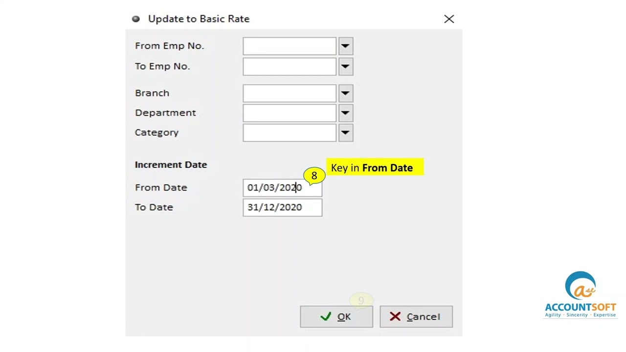 Million Payroll- How to update Salary Increment