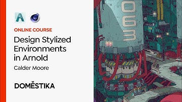 3d Toon Style Environment Art with Arnold || Tutorial Trailer