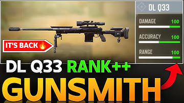 DL Q33 BECOME THE BEST SNIPER AGAIN AFTER GETTING THIS SMALL BUFF | DL Q33 BEST 1 SHOT GUNSMITH |