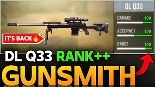 DL Q33 BECOME THE BEST SNIPER AGAIN AFTER GETTING THIS SMALL BUFF | DL Q33 BEST 1 SHOT GUNSMITH |