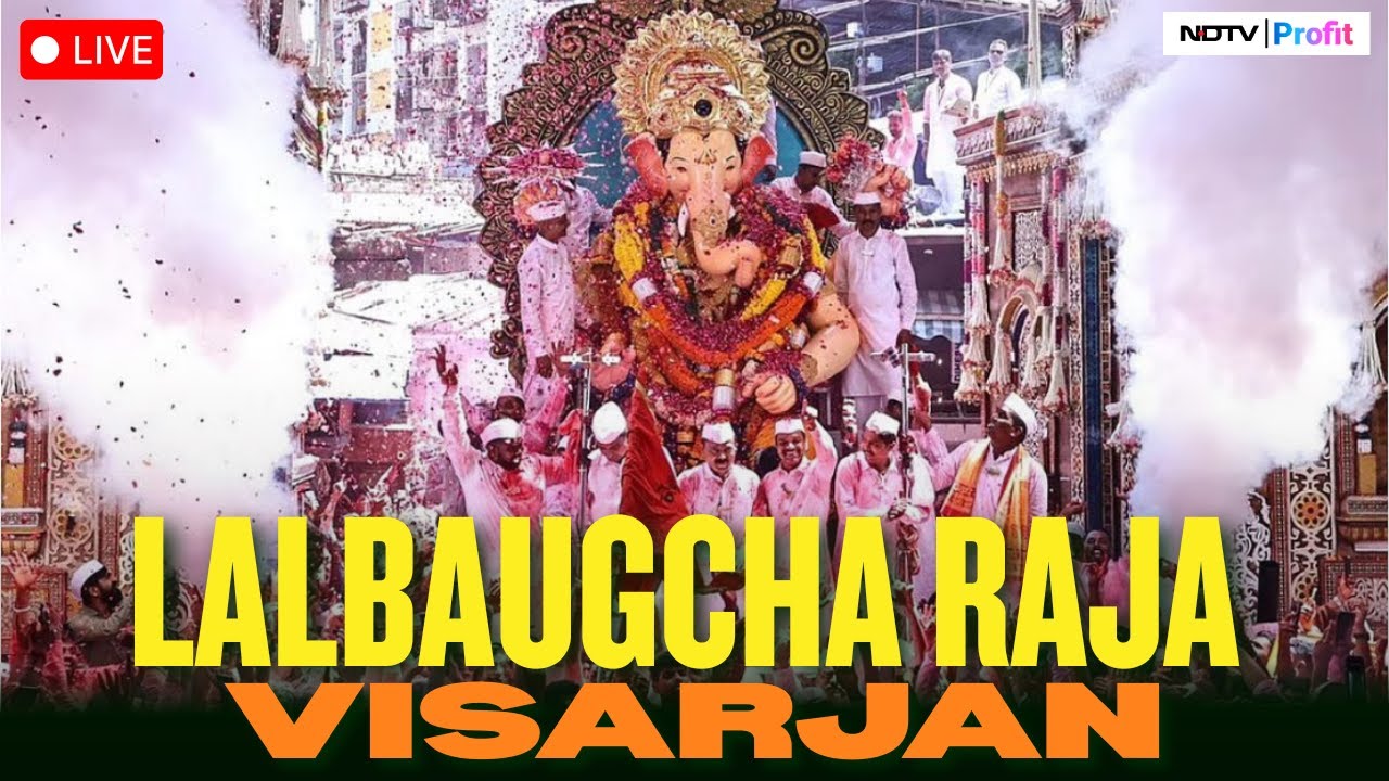 Lalbaugcha Raja Visarjan LIVE I Mumbai Ganesh Visarjan 2025 LIVE I ...