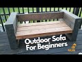 DIY Outdoor Sofa for Beginners