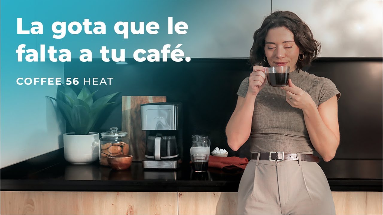 Cafetera de goteo Coffee 56 Heat de 12 tazas en acero inoxidable e intensificador de aroma.