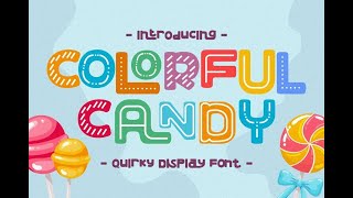 Colorful Candy Font Download