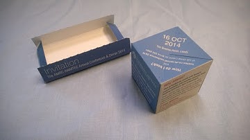 Pop Up Cube With Zip Strip Outer 75mm - Direct Mail Ideas