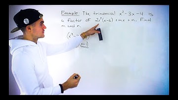 Factor Theorem Question (Finding Constants in Polynomial) - Grade 12 MHF4U Advanced Functions