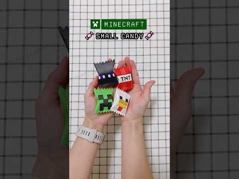 DIY Minecraft candy🍬gift idea 🎁 mini papercraft #minecraft #papercraft #shorts #craft #diy